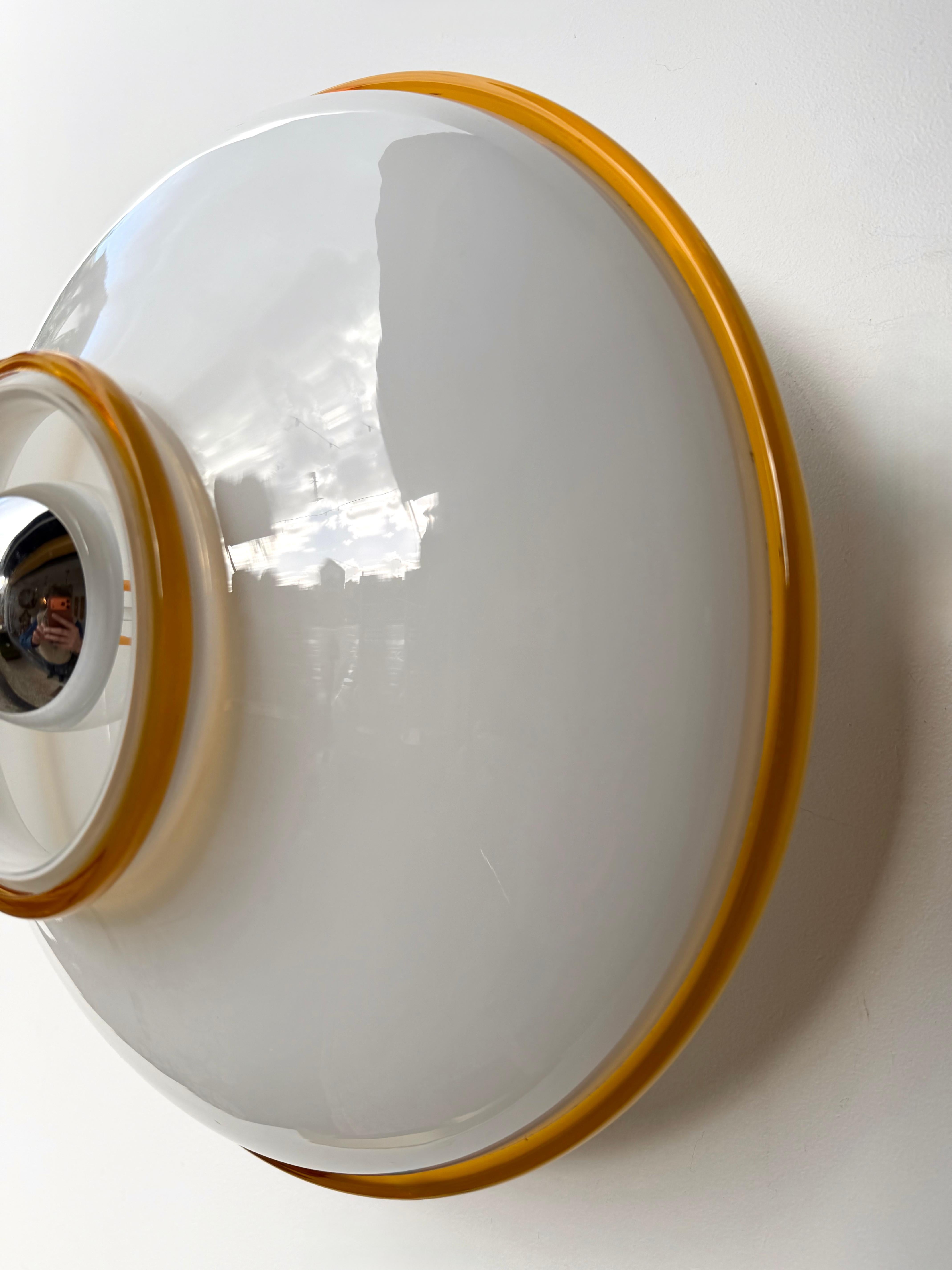 Lámpara de cristal de Murano de Fratelli Toso, Italia, años 70 en Bueno estado para la venta en SAINT-OUEN, FR