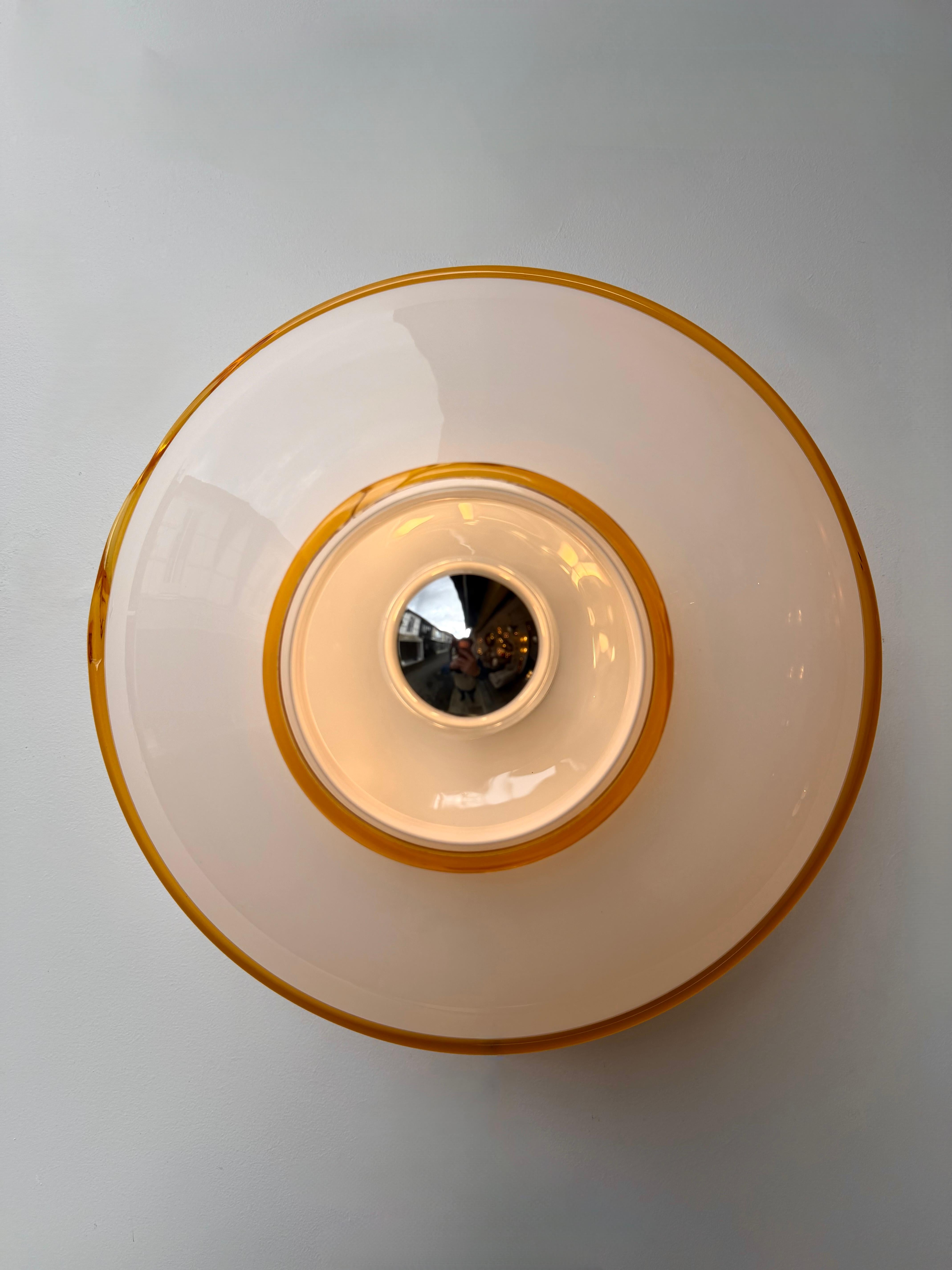 Lámpara de cristal de Murano de Fratelli Toso, Italia, años 70 finales del siglo XX en venta