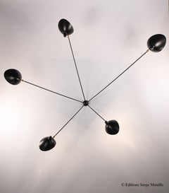 Sconce Spider 5 Still Arms by Serge Mouille