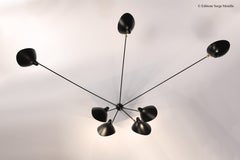 Sconce Spider 7 Still Arms by Serge Mouille