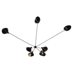 Sconce Spider 7 Still Arms by Serge Mouille