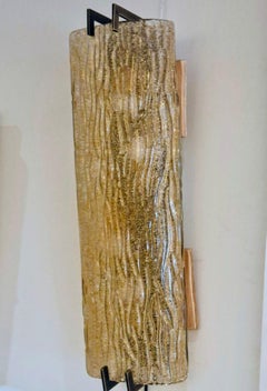 Sconce Thick Murano Glass and Brass