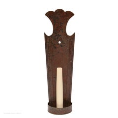 Sconce Wall Pair Tin Shaped Cresting Washington's Headquarter's Rockingham