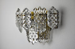 Sconce with 8 Crystals from Kinkeldey, Germany, 1970s