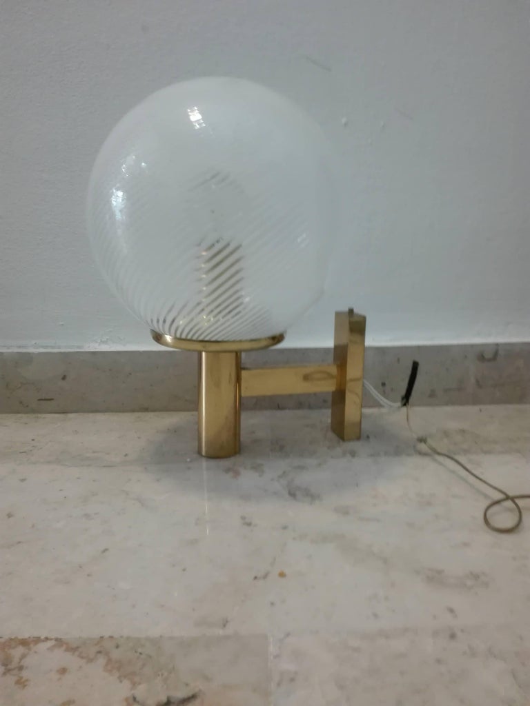 Sconces Applique, Murano Glass, Venini Production, 1940s at 1stDibs