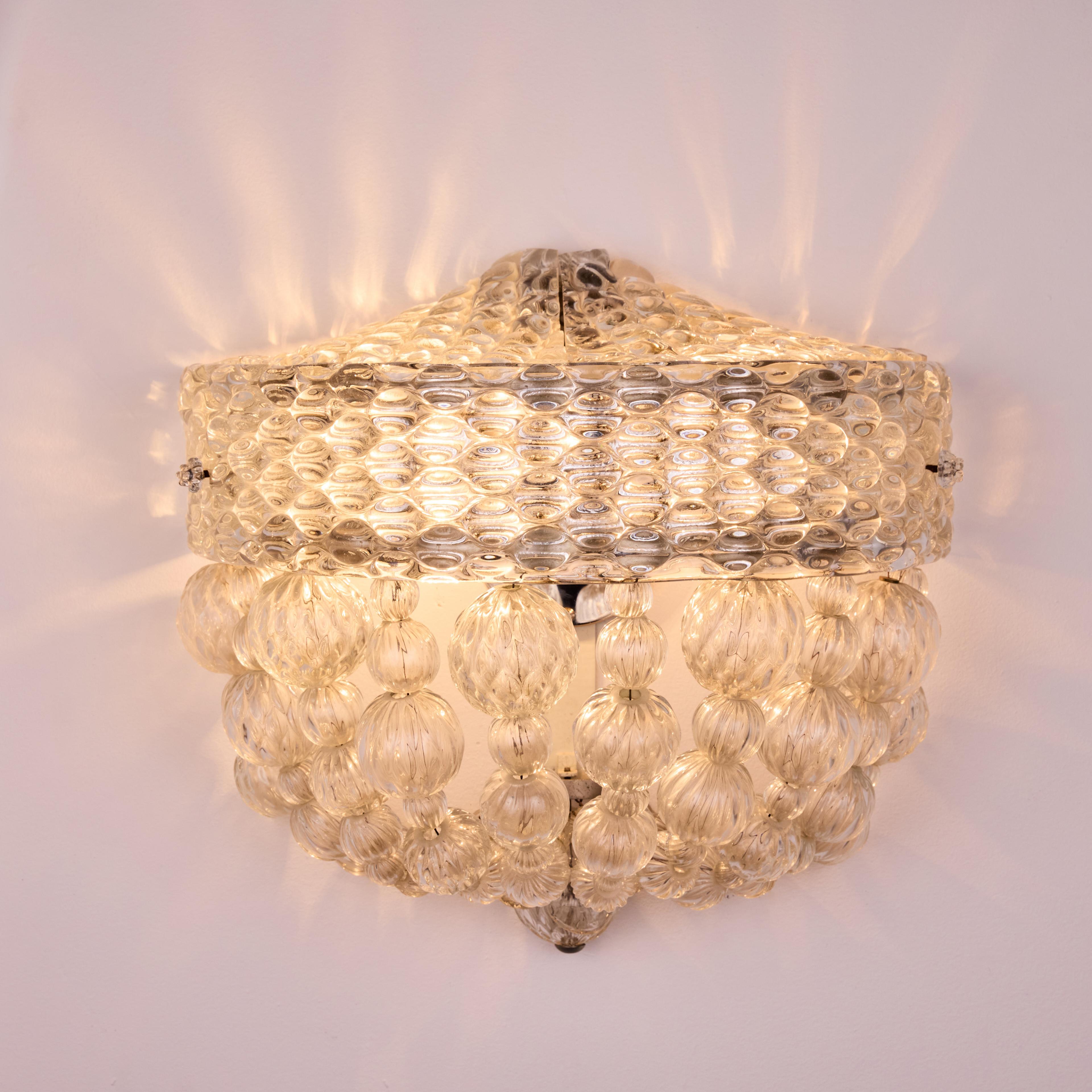 Wandleuchter „ Pagoden“ von Barovier und Toso im Zustand „Gut“ im Angebot in Los Angeles, CA
