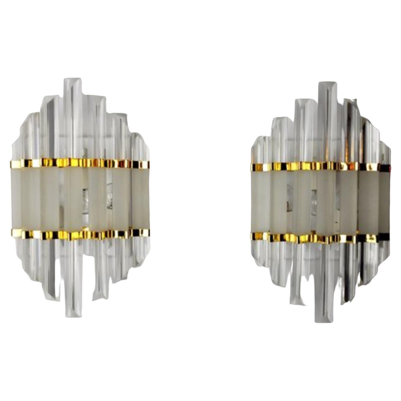 Sconces from Venini, Italy, 1970s, Set of 2 For Sale