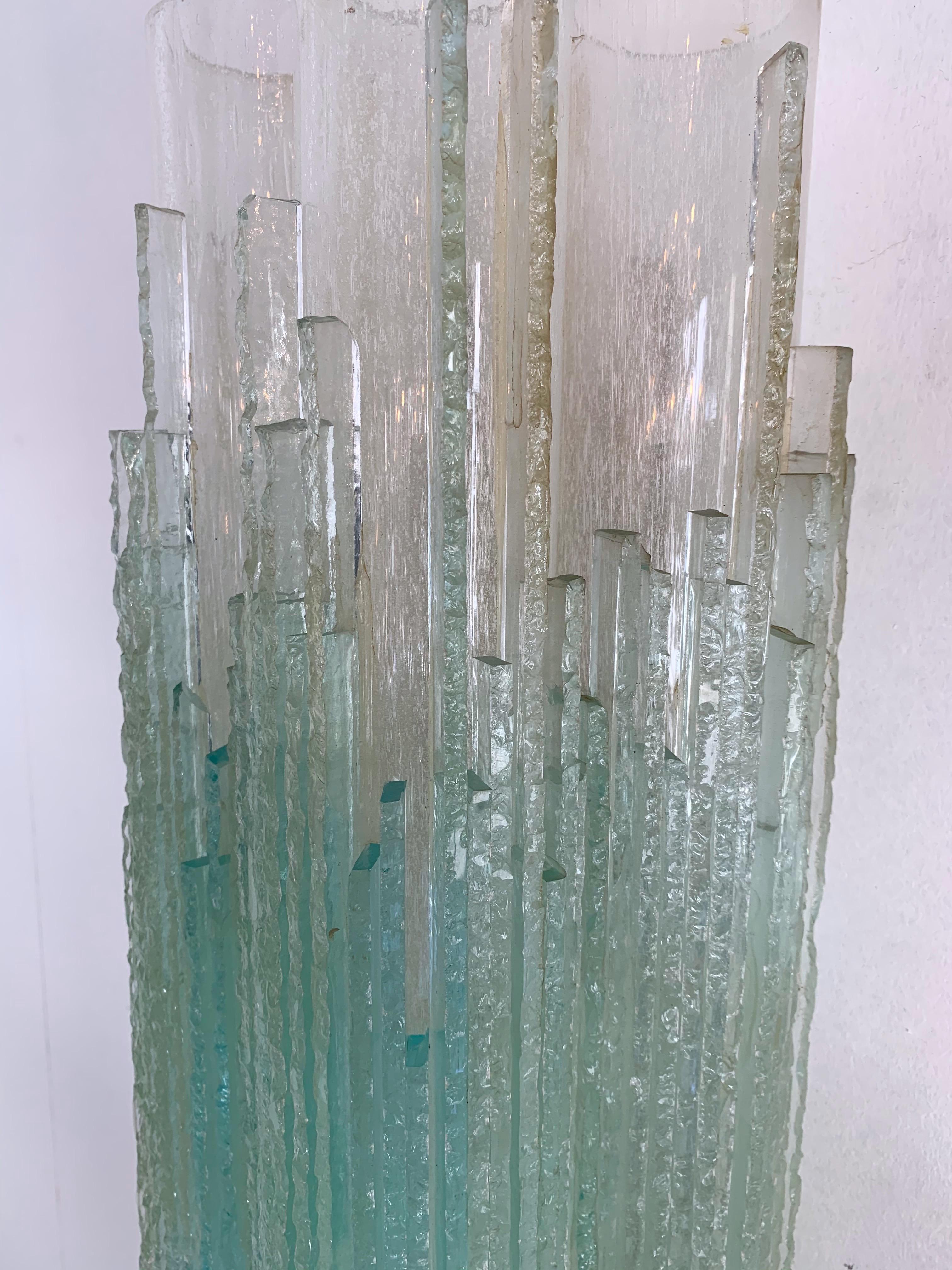 Mid-Century Modern Sconces Globula Glass by Poliarte, Italy, 1970s