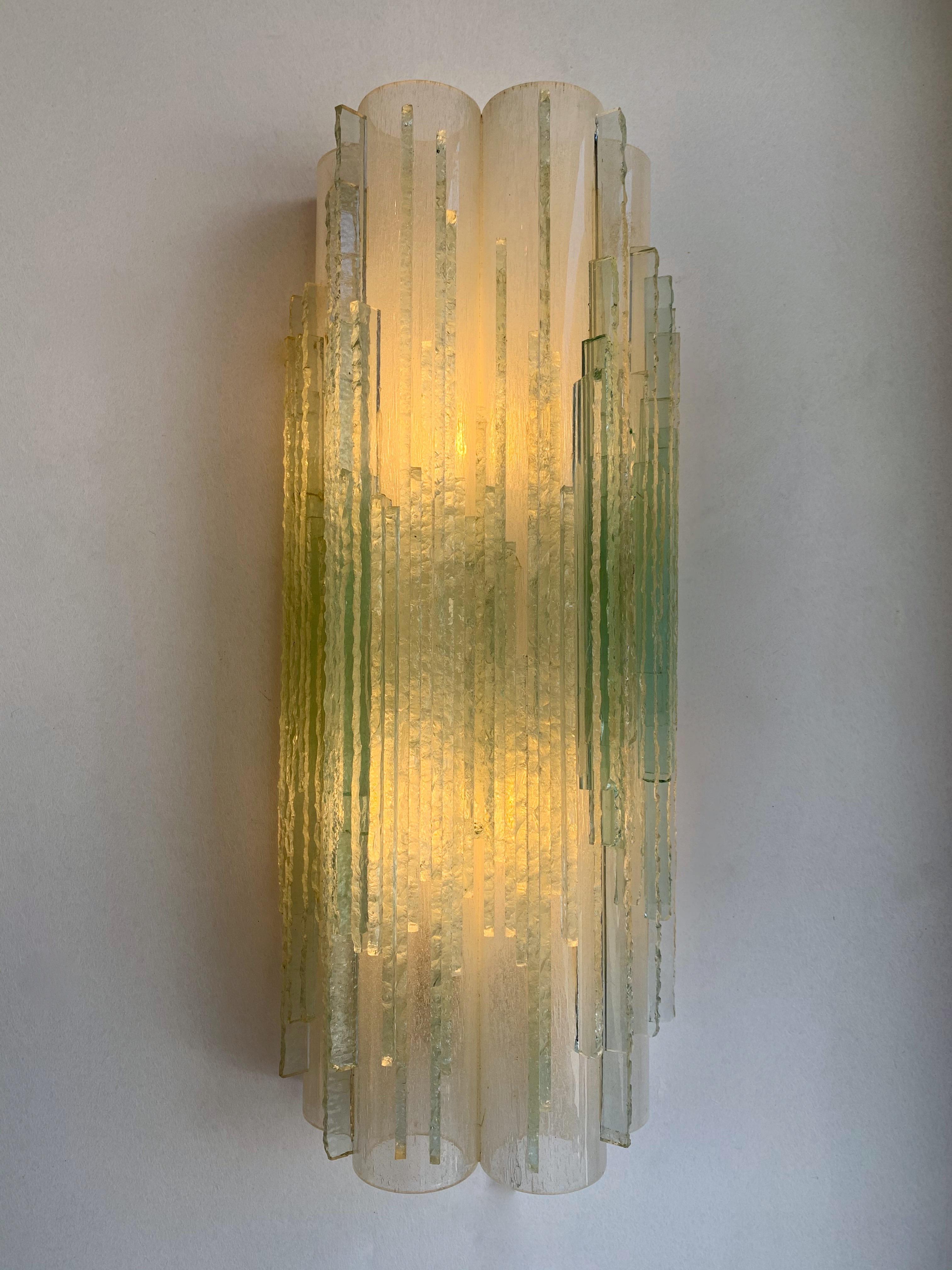 Sconces Globula Glass by Poliarte, Italy, 1970s 1