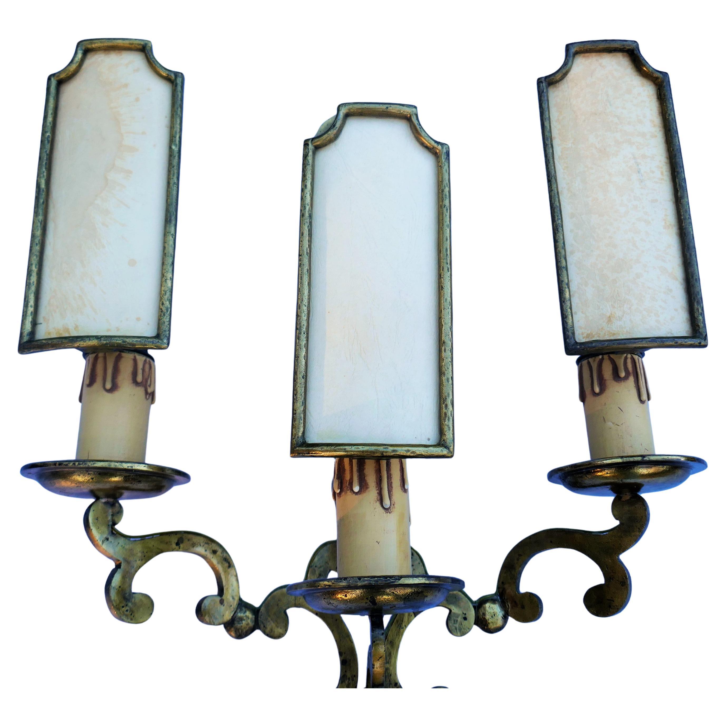 Italian Sconces possible gilded bronze in vendita