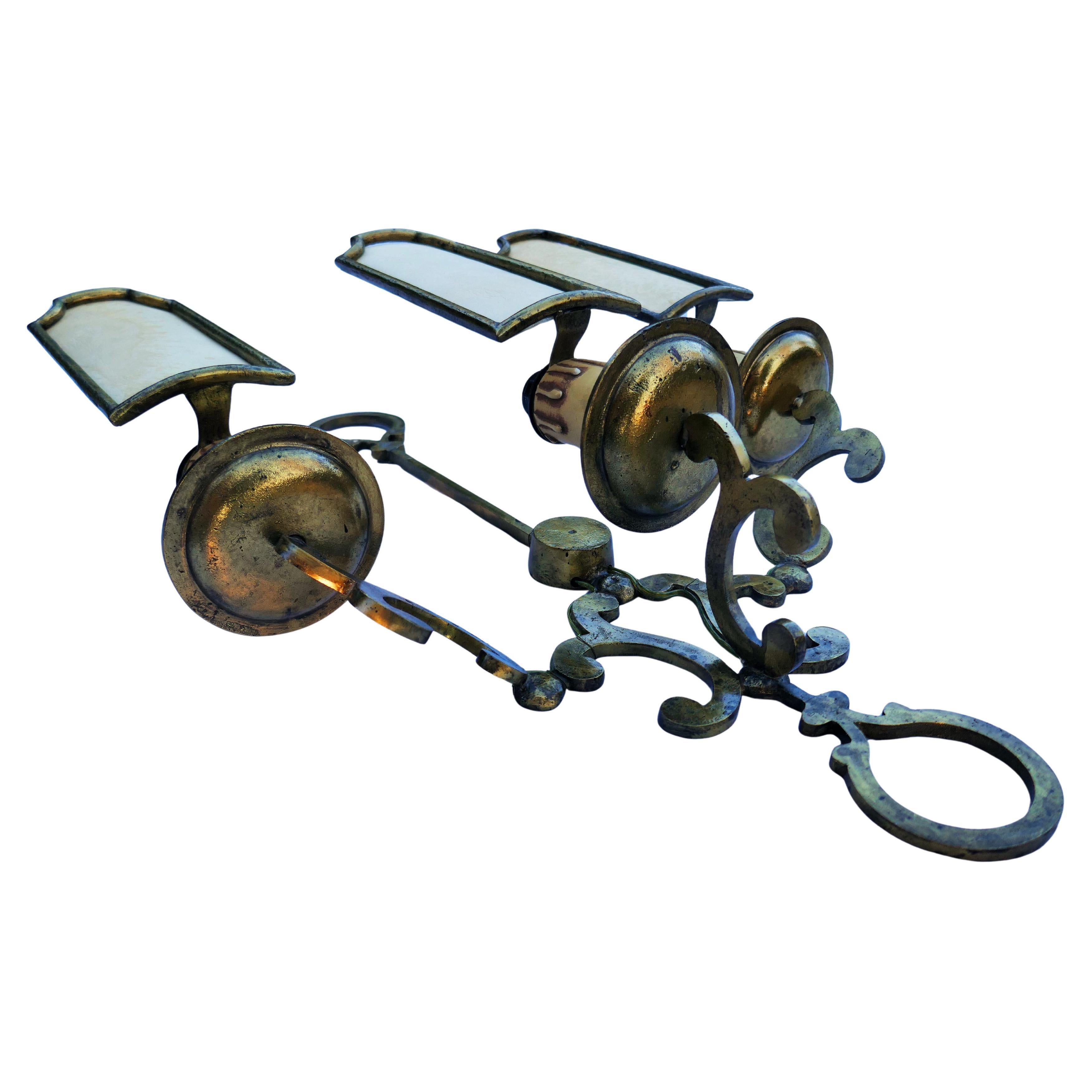 Late 20th Century Sconces possible gilded bronze in vendita