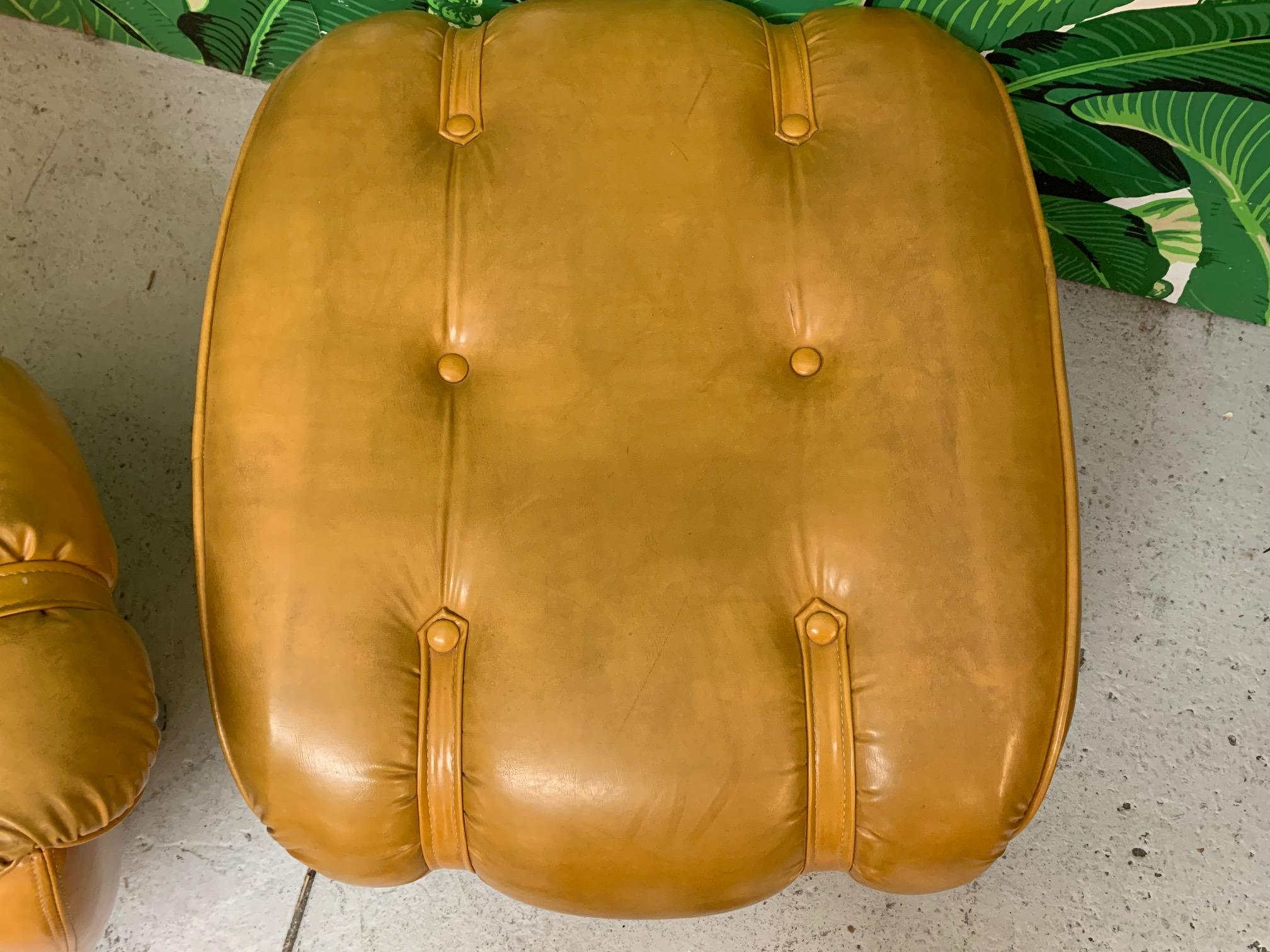 Late 20th Century Scoop Lounge Chair and Ottoman by Carter