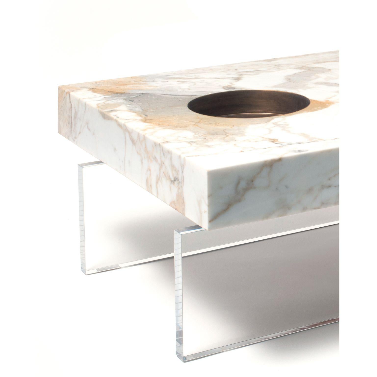 Modern Scoop Plexiglass Table Large by Stefano Belingardi Clusoni For Sale