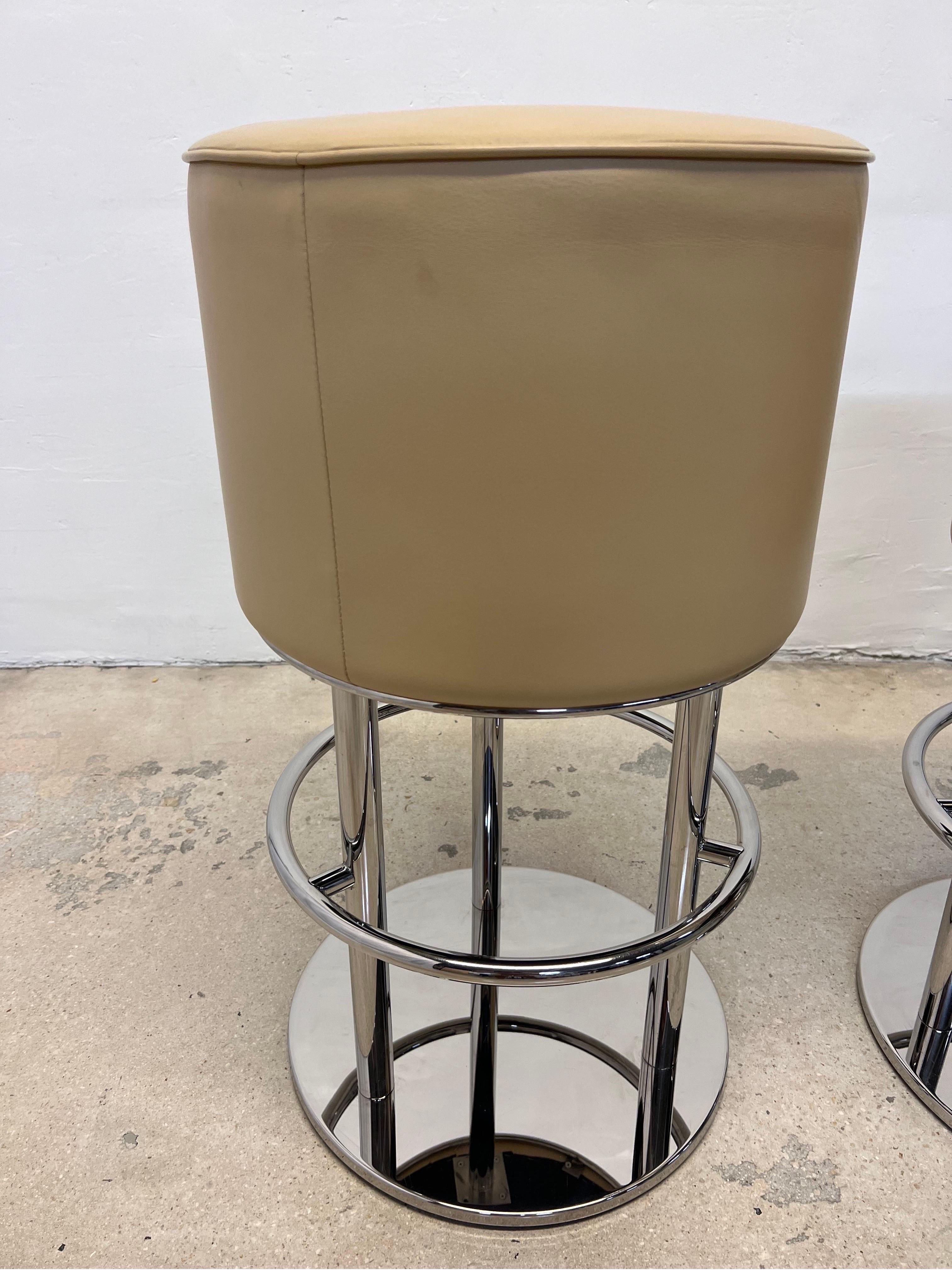 Scootz Bar Stools by Brueton, Pair 5