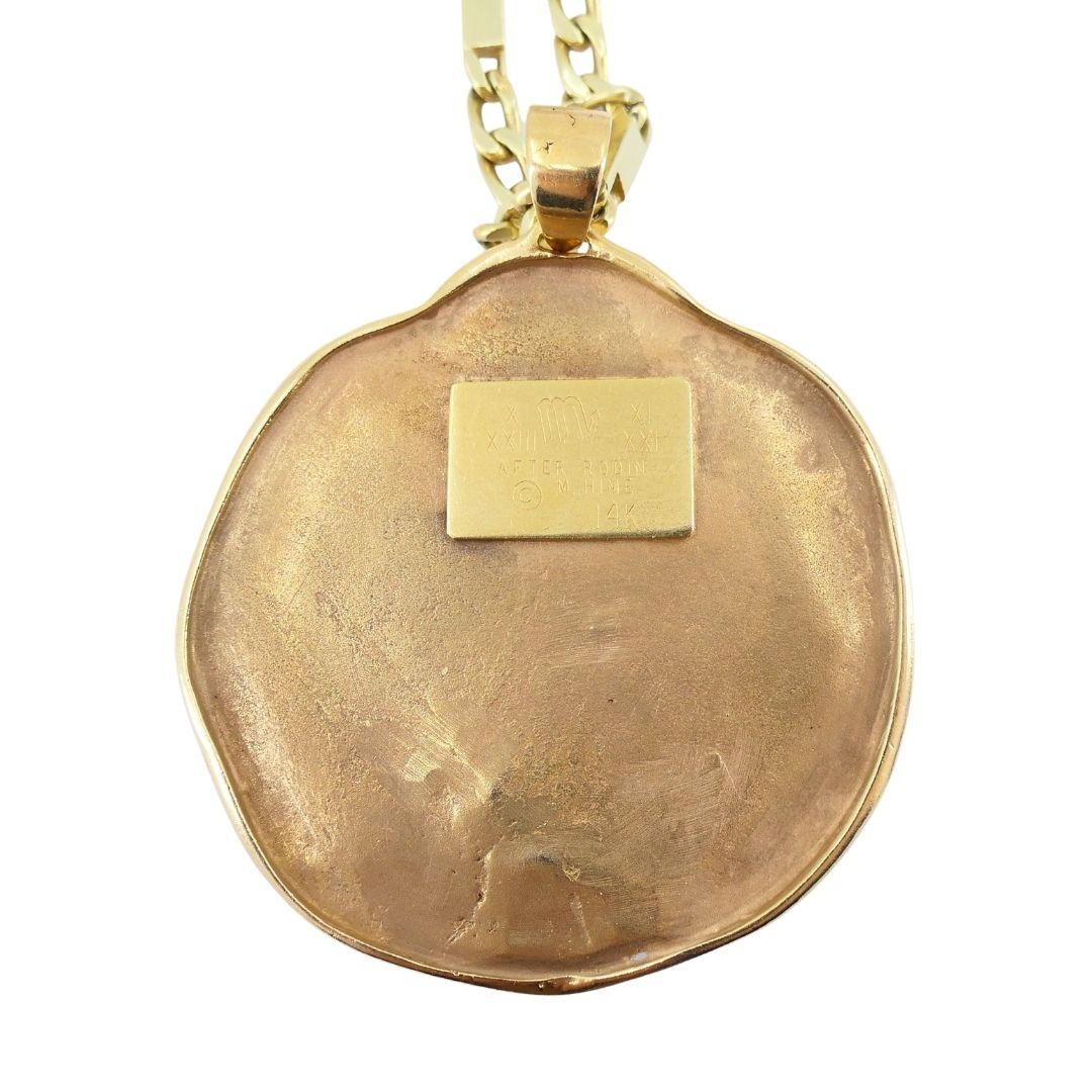 Collana con catena italiana con ciondolo Marvin in oro 14k Scorpio 6