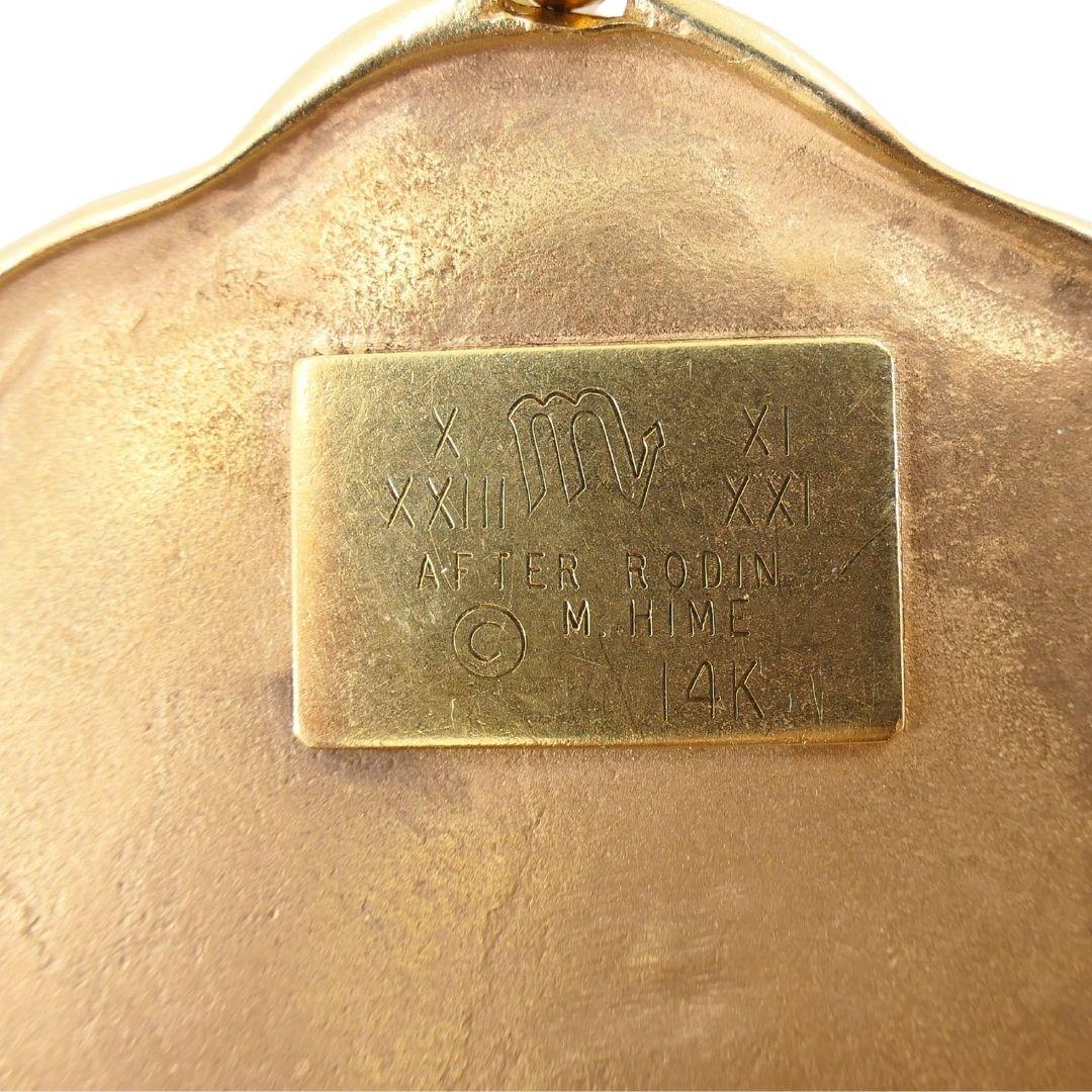 Collana con catena italiana con ciondolo Marvin in oro 14k Scorpio 7
