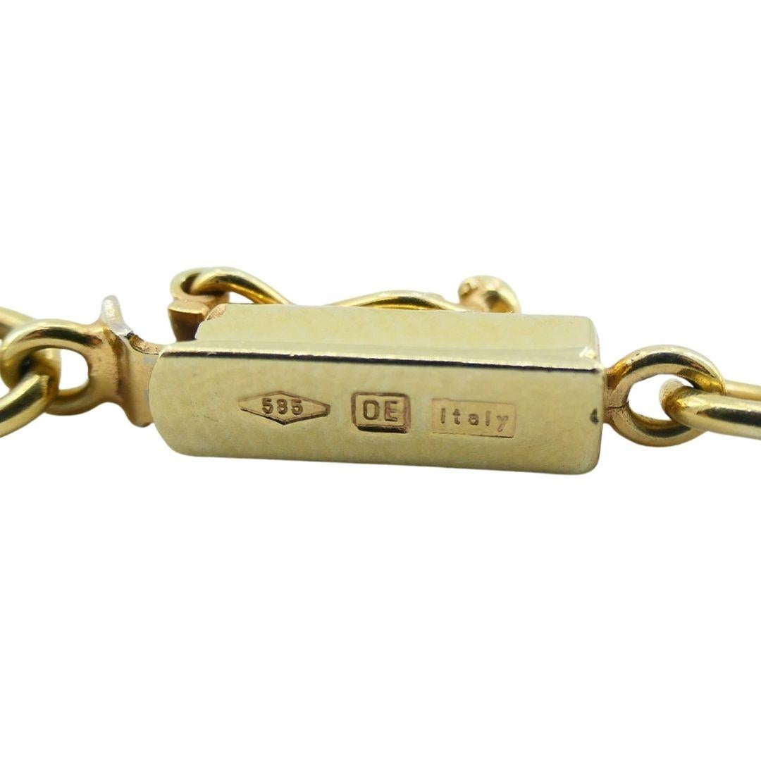 Collana con catena italiana con ciondolo Marvin in oro 14k Scorpio 10