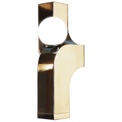 Lampada da tavolo a sbalzo Scorpio in acciaio inox lucido di Farrah Sit