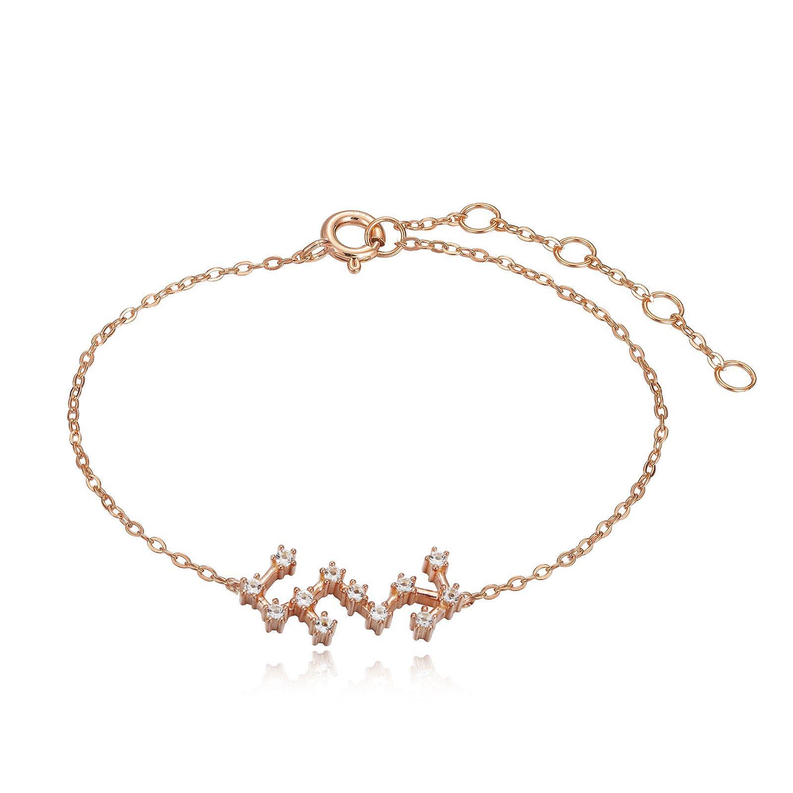 You are unique and your zodiac tells part of your story.  How your zodiac is displayed in the beautiful nighttime sky is what we want you to carry with you always. This scorpio constellation bracelet shares a part of your personality with us all 