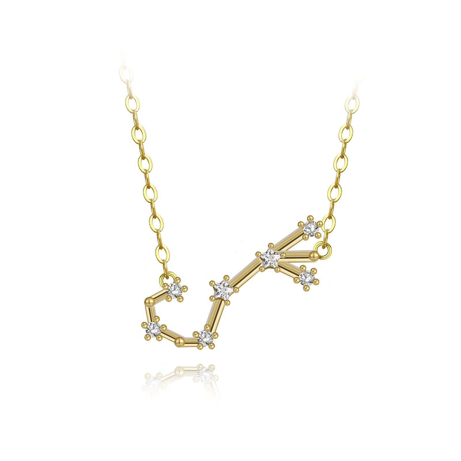 scorpio constellation necklace gold