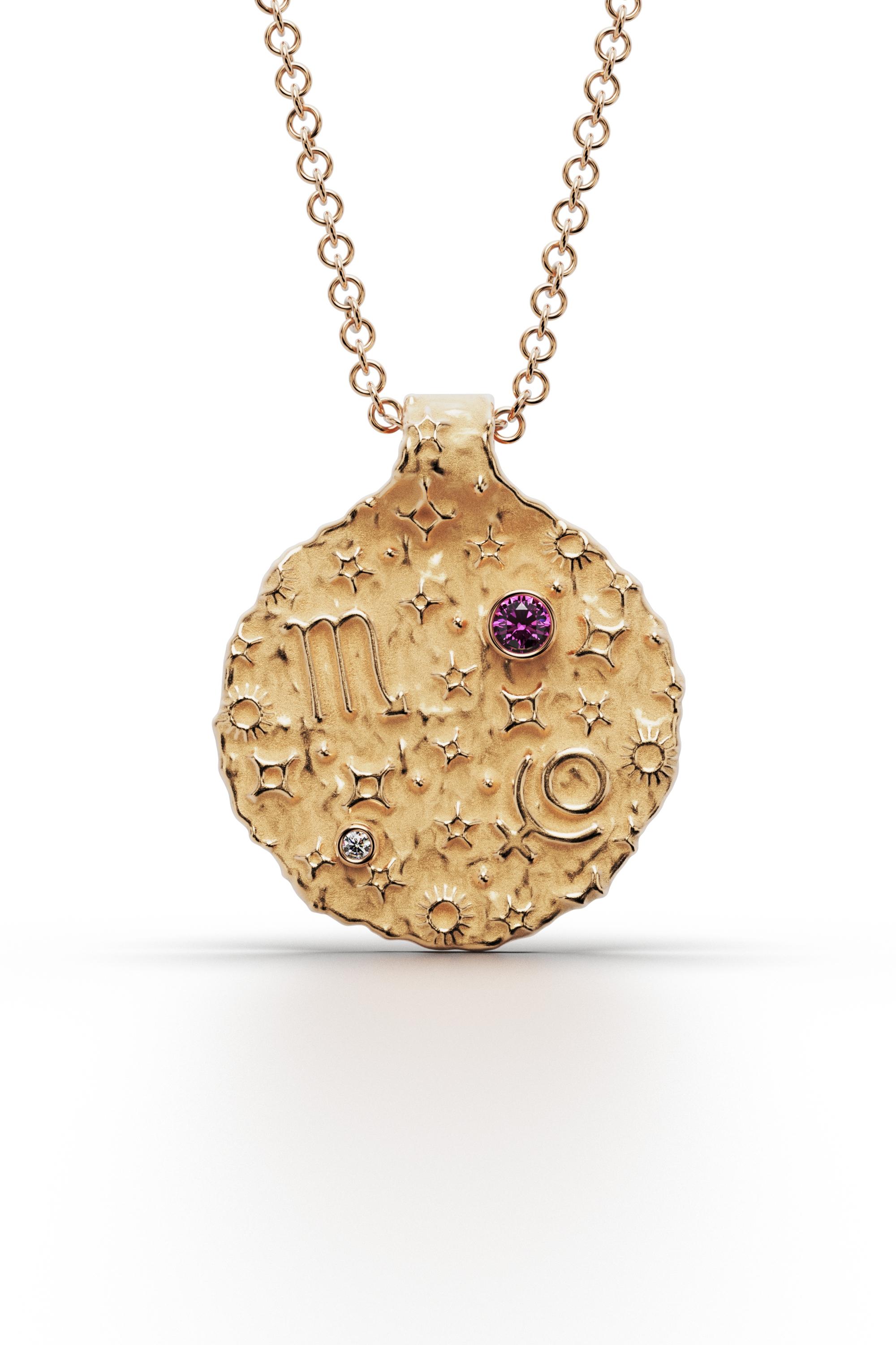 Scorpio Zodiac Gold Pendant – 18K Personalized Astrology Necklace with Diamond & Birthstone – Handmade in Italy
🦂 Striking Handmade Scorpio Zodiac Pendant in 18K Gold 🦂

Channel the passion and intensity of Scorpio with this exquisite handcrafted