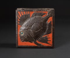 Art Nouveau Scorpion Fish Repoussé Box by Alfred Daguet