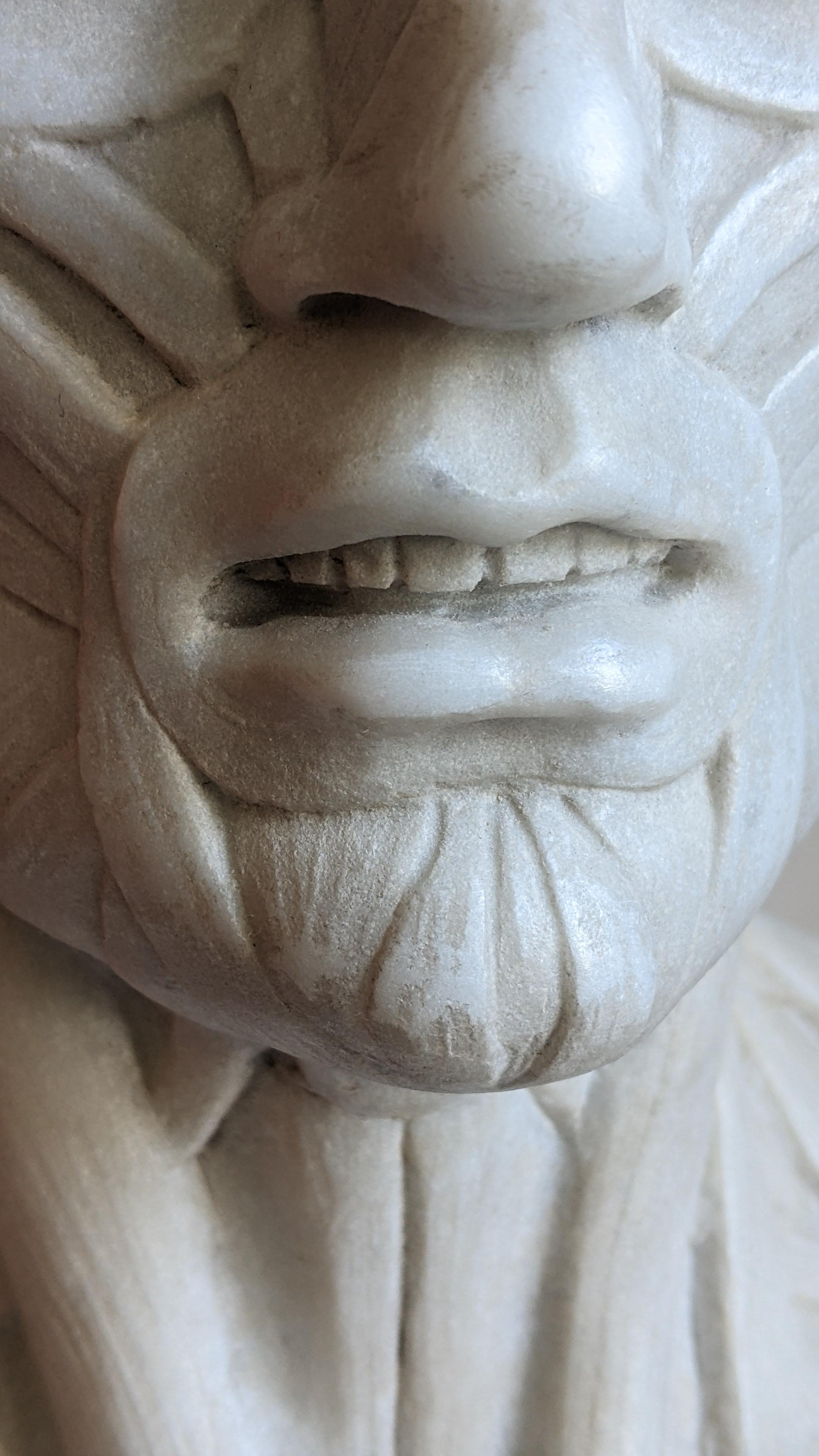 écorché -anatomique -sculpture sur marbre blanc de Carrare -fabriqué en Italie en vente 1
