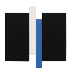 Arupa - Noir, Bleu, Toile