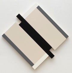 Contrapunto - Lienzo, Negro, Gris, Blanco
