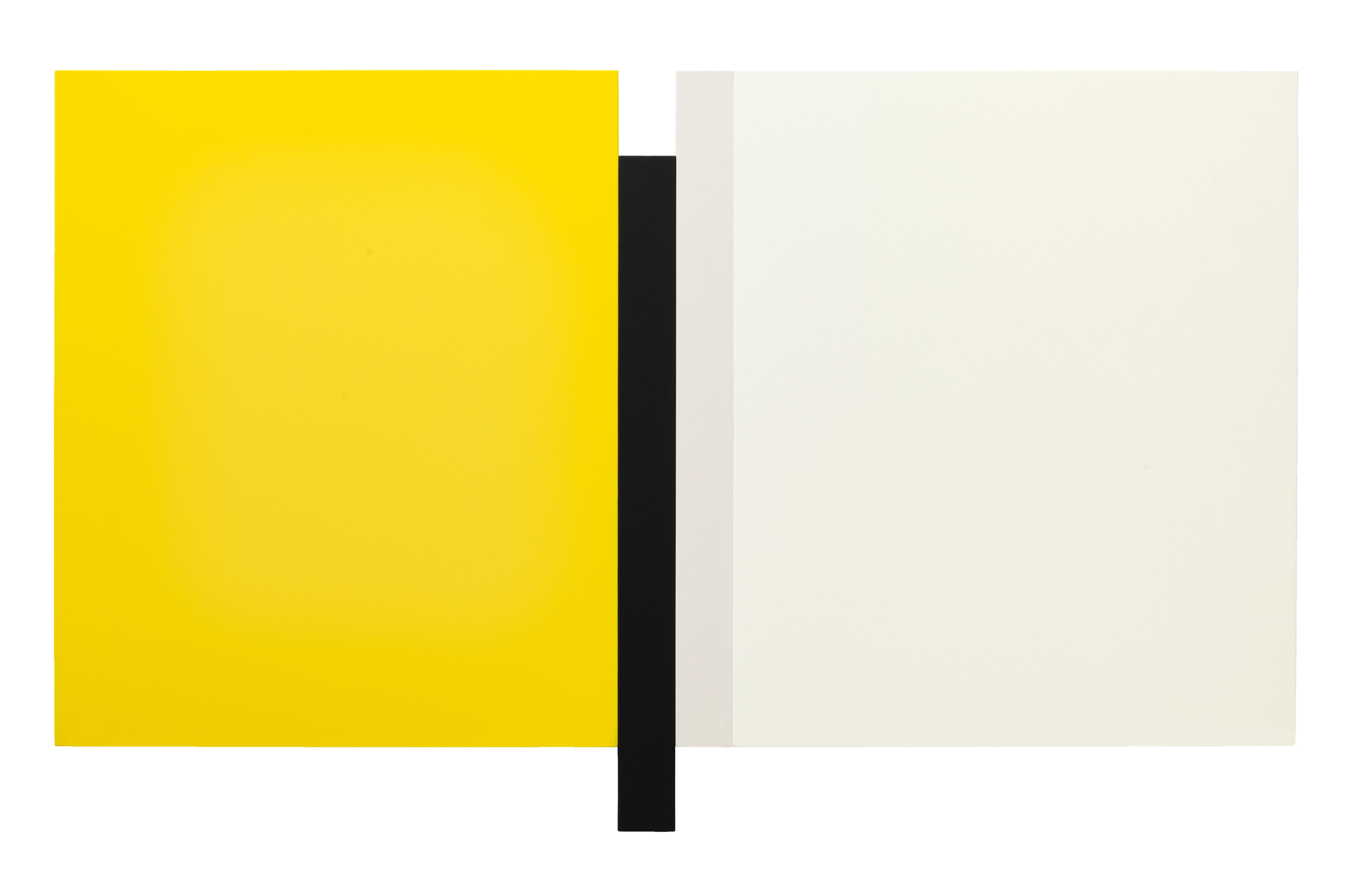 Scot Heywood Abstract Painting - Sunyata - Yellow, Black, Canvas