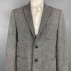 SCOTCH AND SODA Size 44 Grey & Black Wool / Nylon Sport Coat