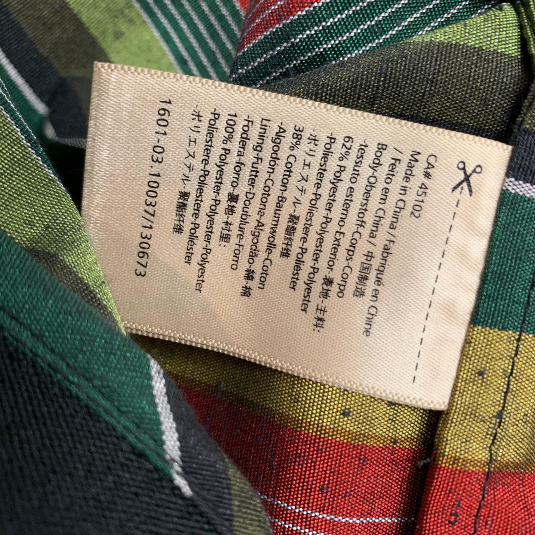 SCOTCH AND SODA Size XL Multi-Color Stripe Cotton / Polyester Bomber Jacket In Good Condition In San Francisco, CA