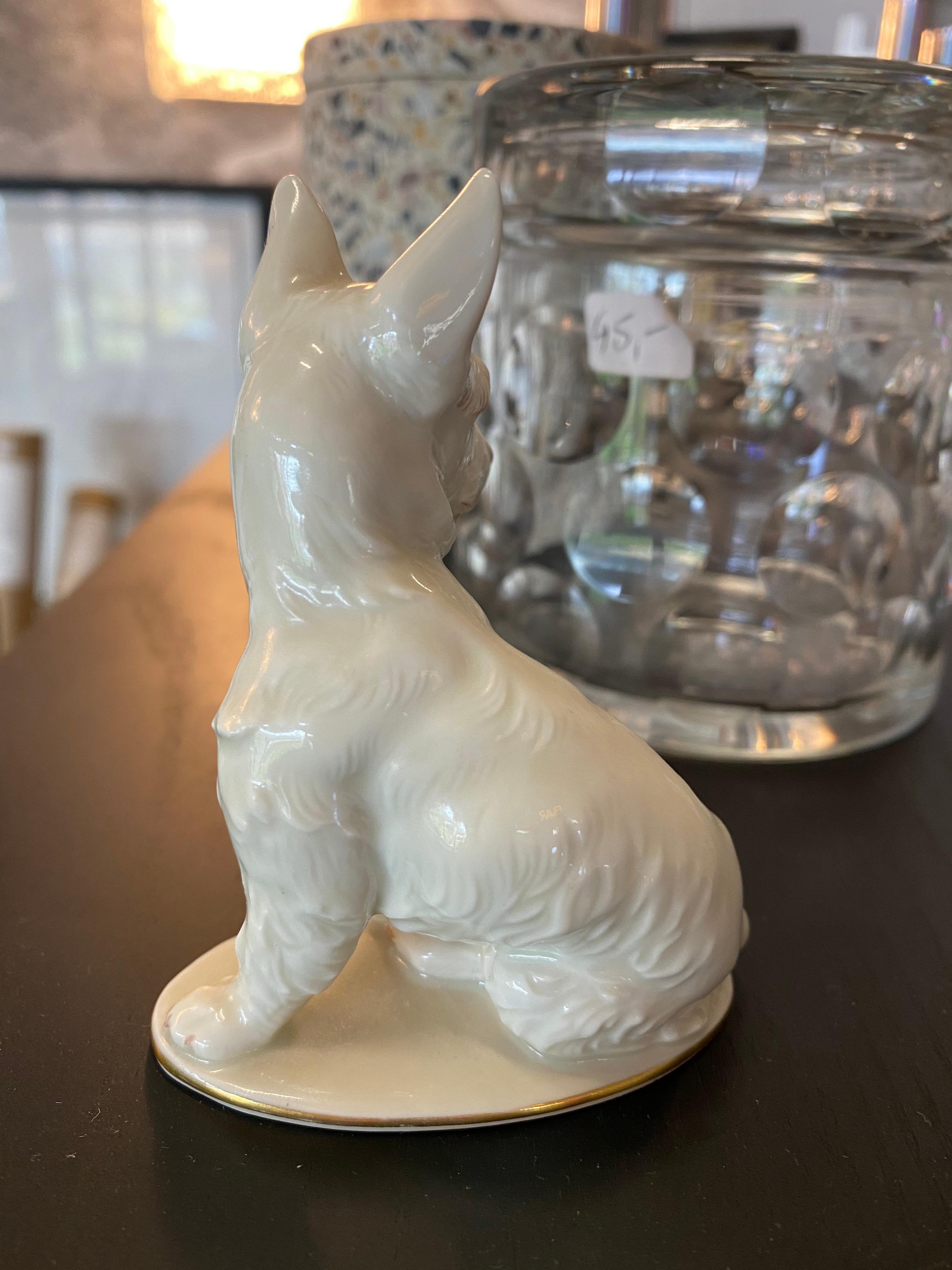 German Scotch Terrier Made of Porcelain by Rosenthal For Sale