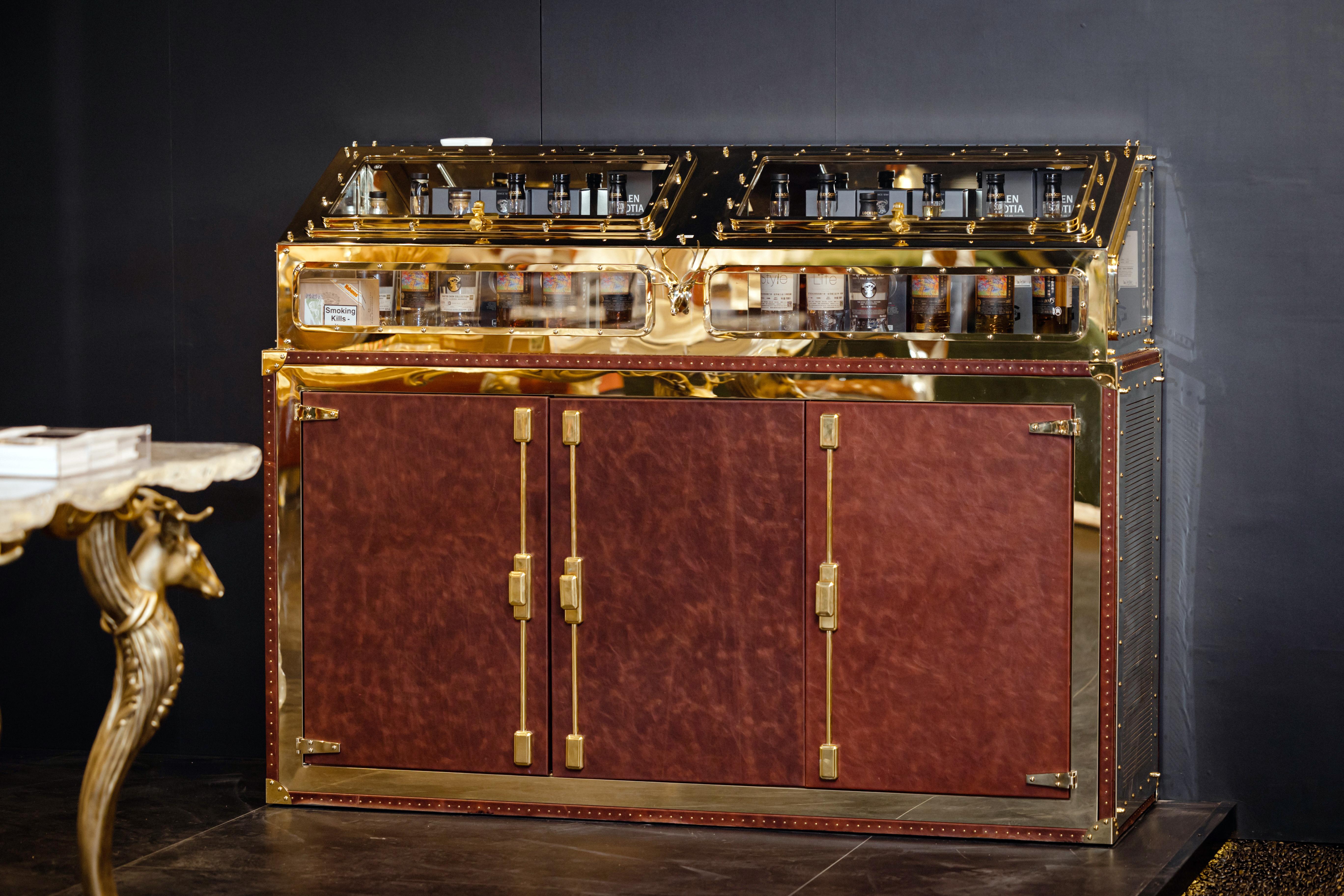 Chinese Scotch Whisky Cabinet by GORDON GU For Sale