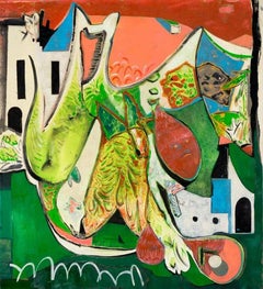 Garden Pong, 2014, Scott Anderson, Oil, Canvas, Abstract