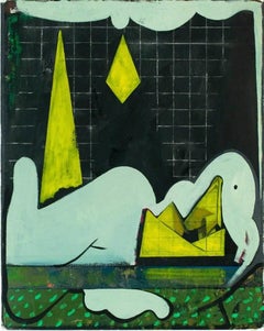 Peeks, 2013, Scott Anderson, Oil and graphite on paper, Figurative Abstraction