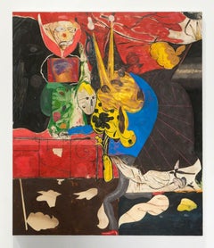 Running While Dreaming, 2017, Scott Anderson, Oil, Oil Crayon, Canvas, Abstract