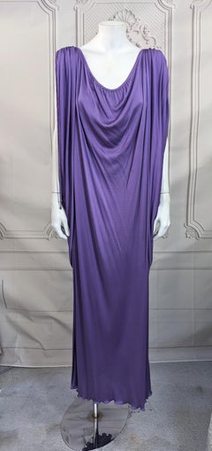 Scott Barrie Drapiertes Kleid aus mattem Jersey in Violett