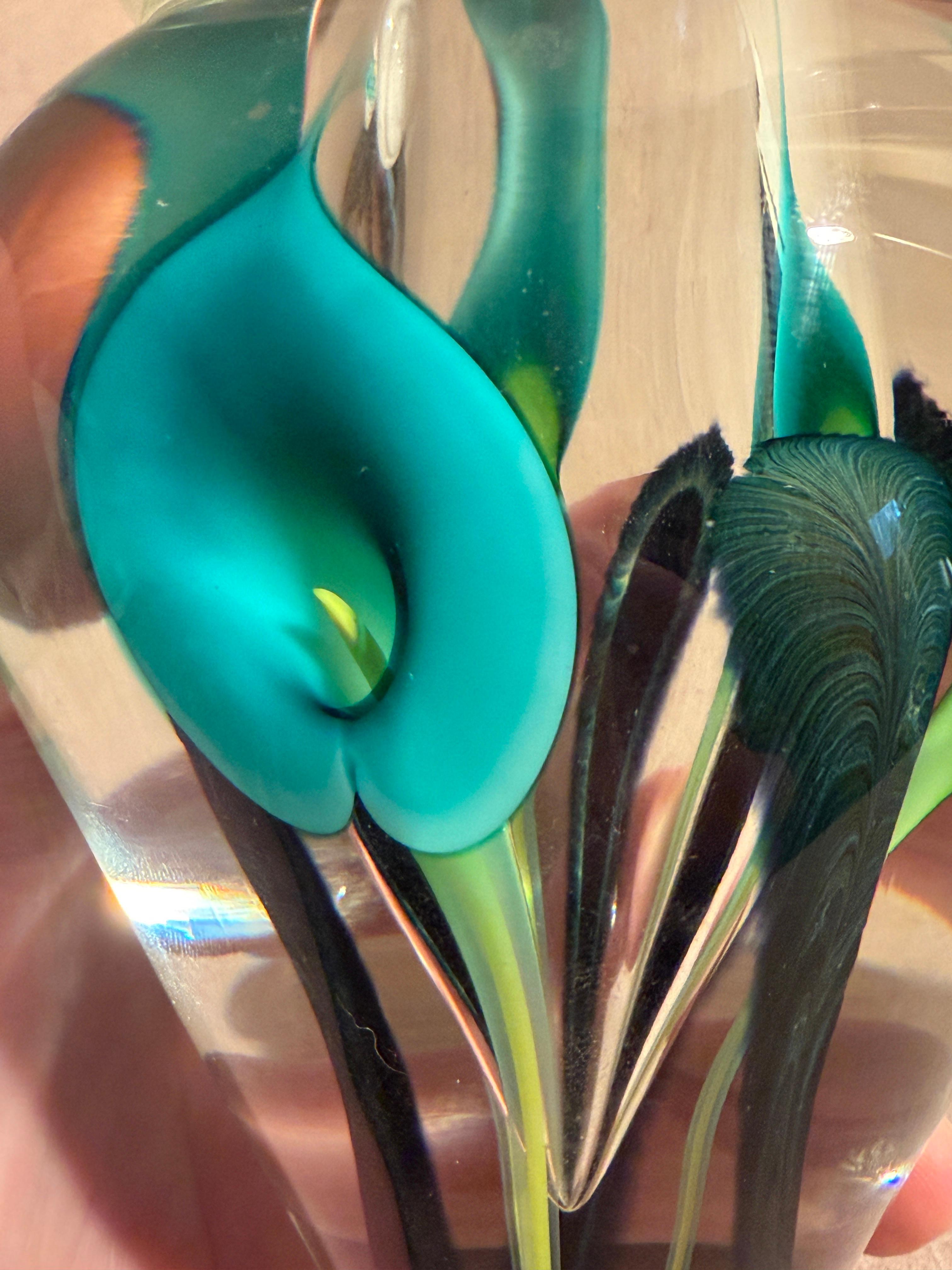 Scott Bayless für Lotton Art Glass Calas Lilly Kunstglas Briefbeschwerer Vase (21. Jahrhundert und zeitgenössisch) im Angebot