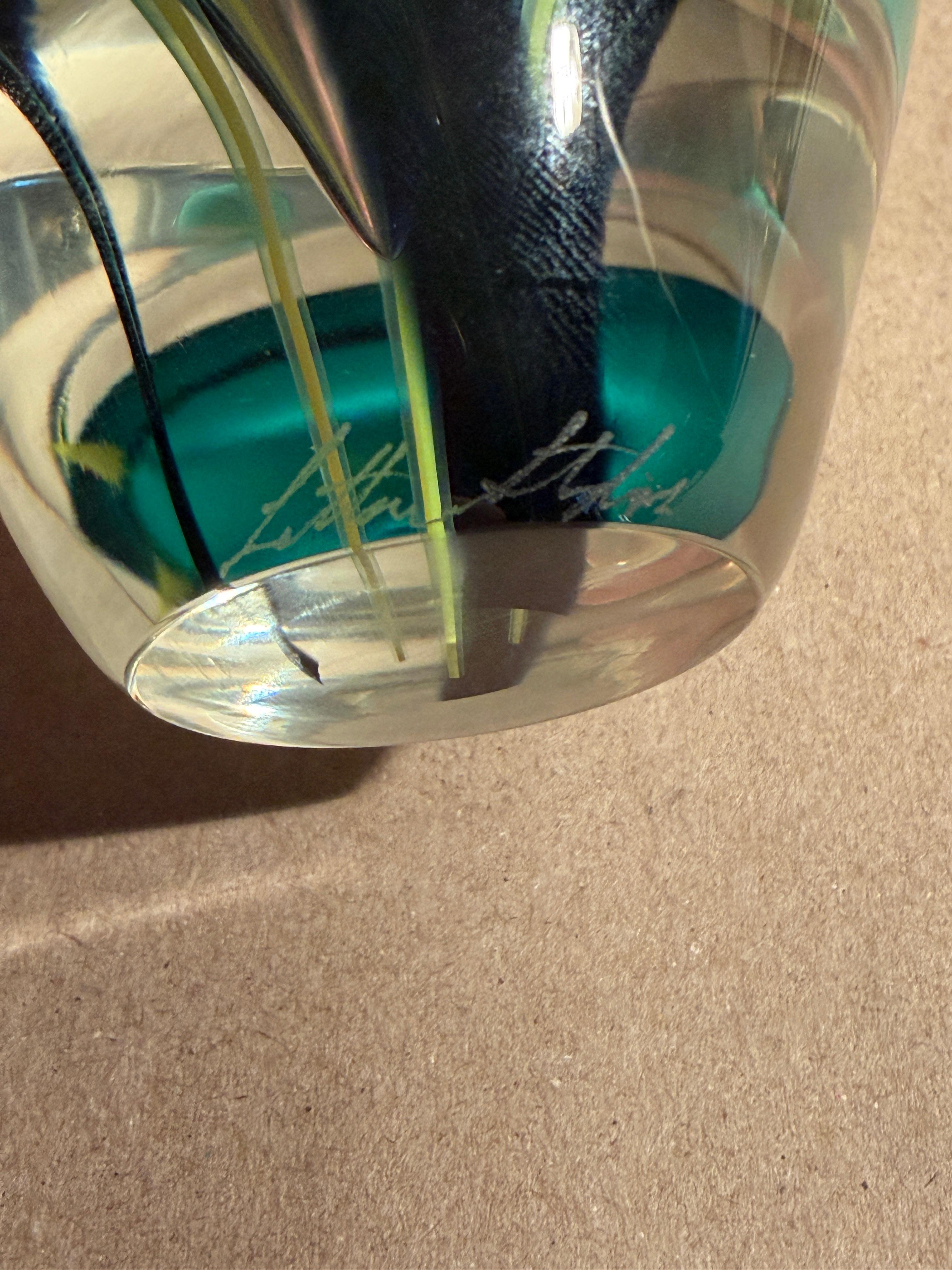 Scott Bayless für Lotton Art Glass Calas Lilly Kunstglas Briefbeschwerer Vase im Angebot 1