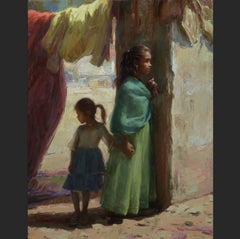 „Safe Hands“ (2024) von Scott Burdick & Susan Lyon, Original-Ölgemälde