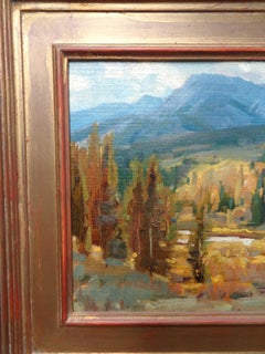 Wyoming Landscape Oil Painting by Scott L Christensen Hoback Country Fall