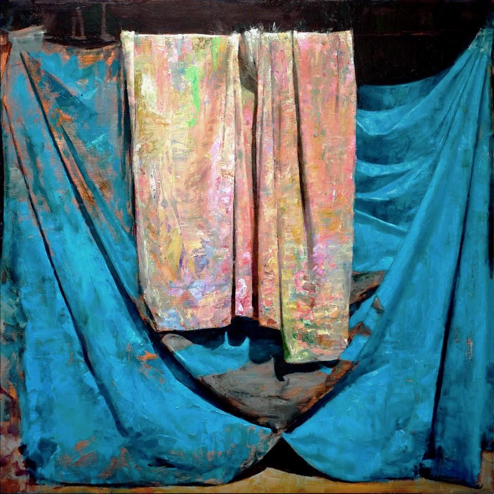 Scott Conary Still-Life Painting - "Cloth" Oil Painting