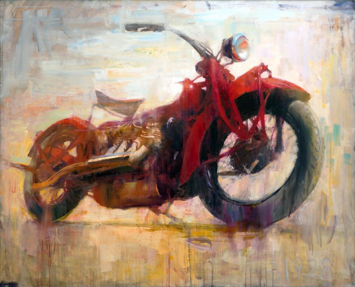 Scott Conary Still-Life Painting - "Indian Four" Oil Painting