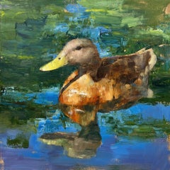 Used "Mallard Study" Oil Painting