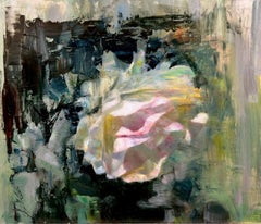 "Rose Curls" (2024) di Scott Conary, pittura a olio originale su pannello
