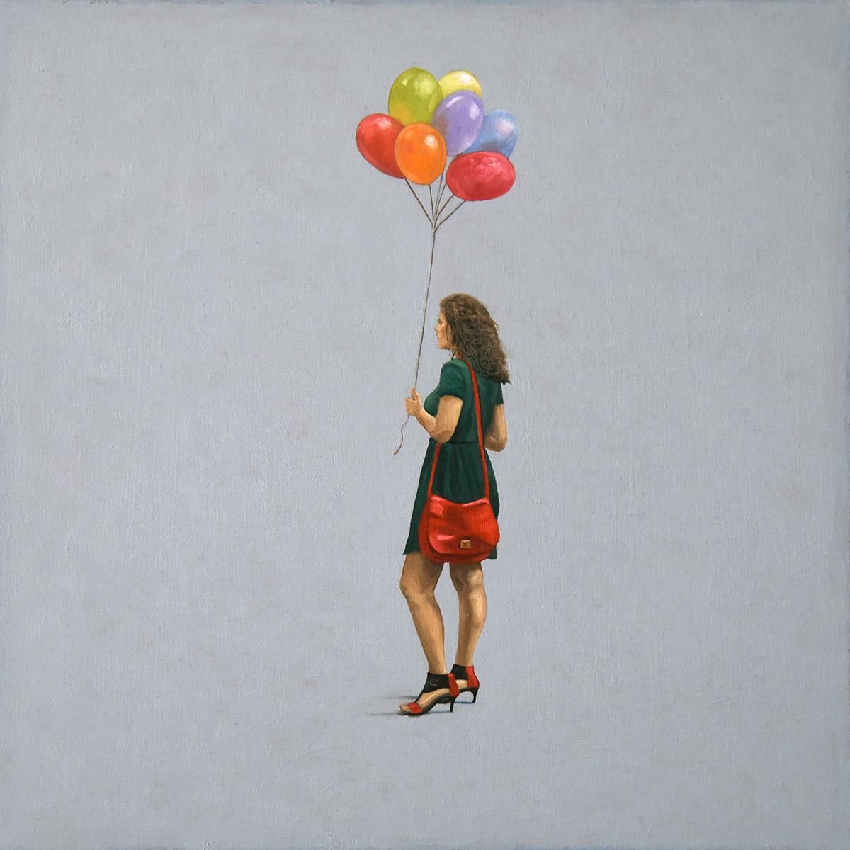 Scott Duce Figurative Painting – Ballonschirme