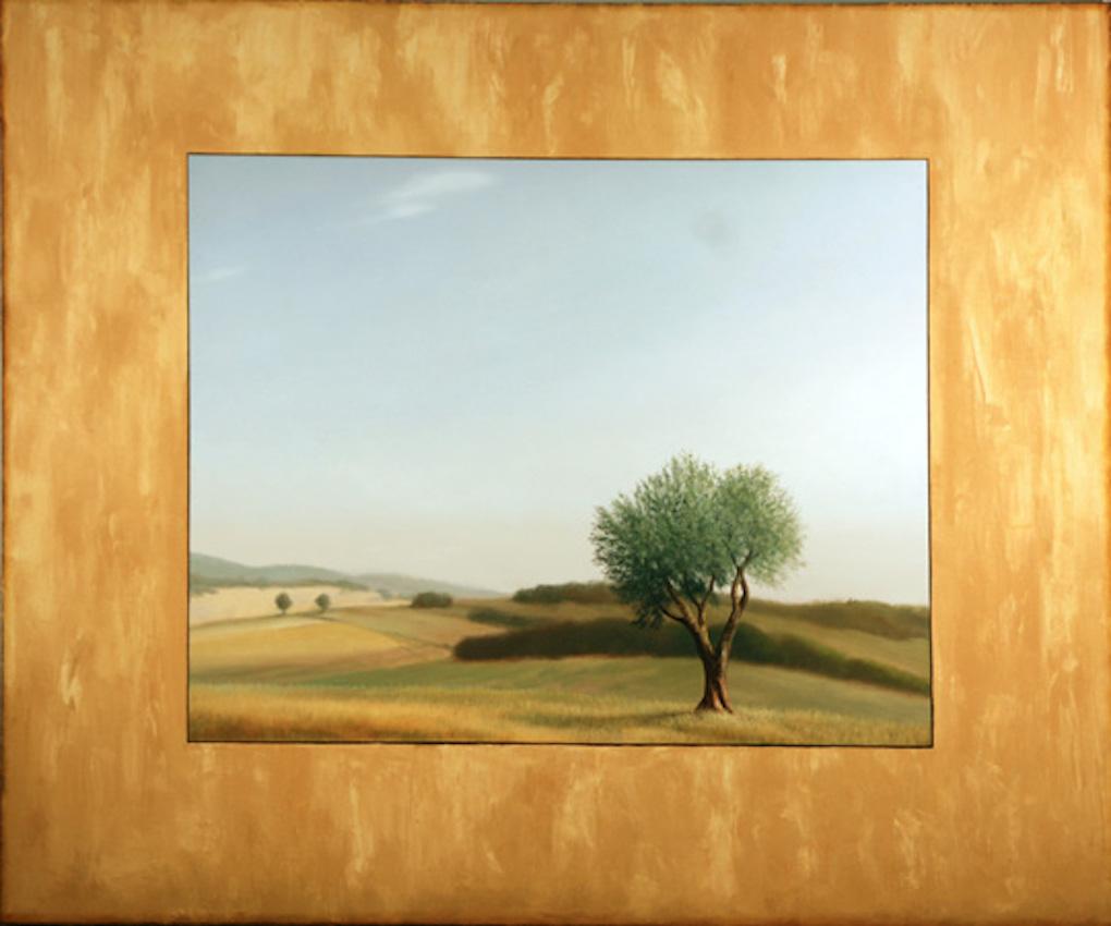 Landscape Painting Scott Duce - Tree d'olivier d'été
