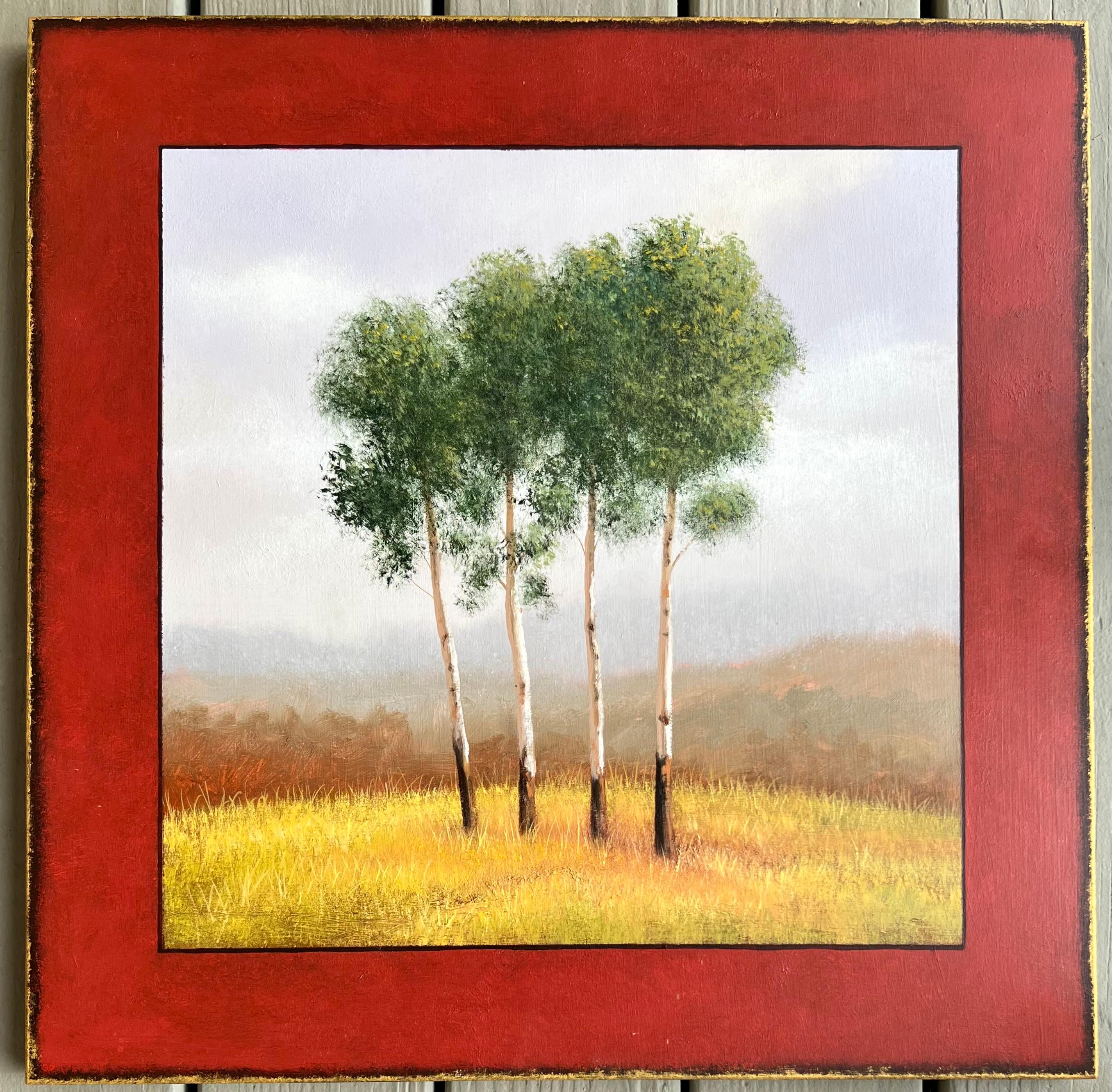 Tree Row II - Painting by Scott Duce