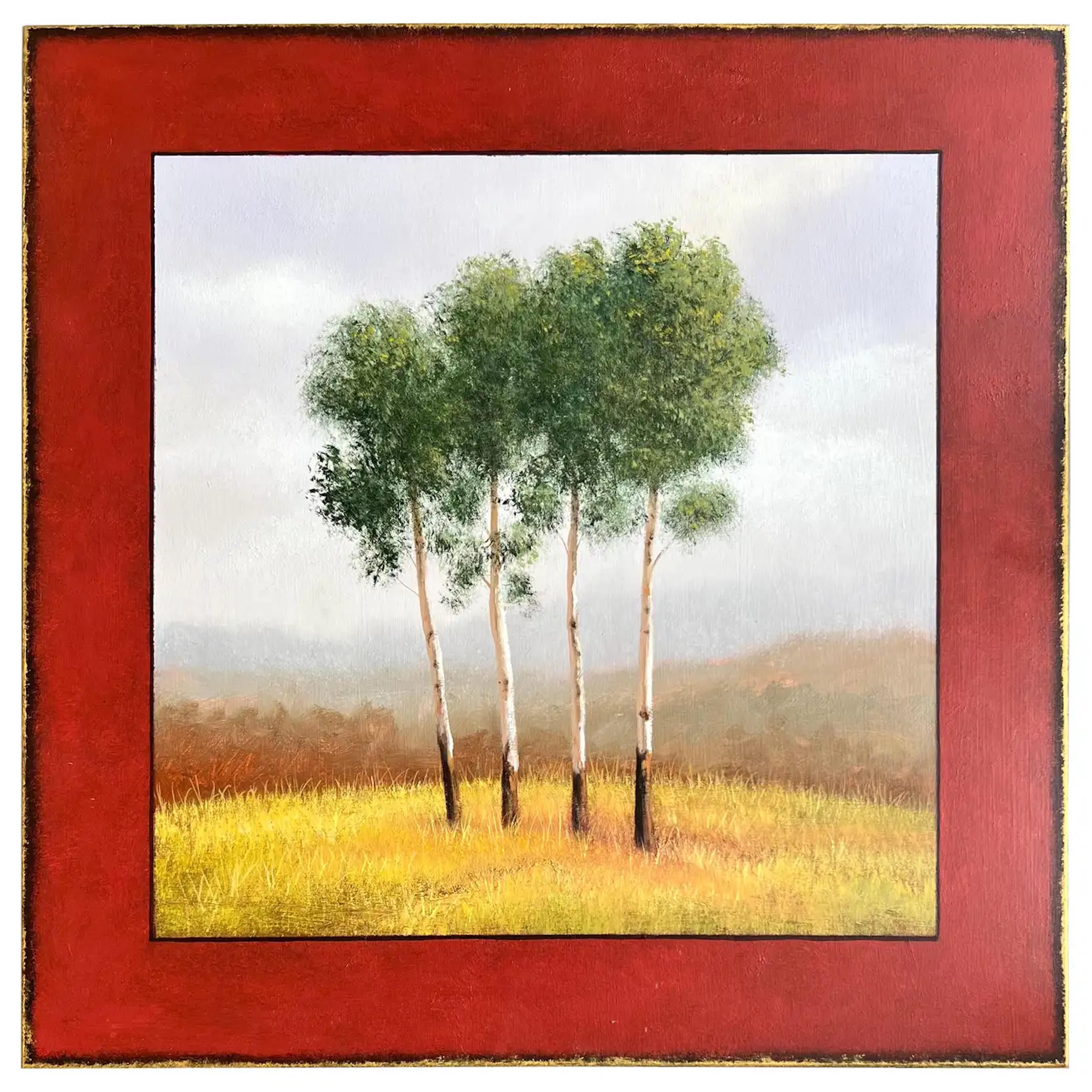 Scott Duce Landscape Painting - Tree Row II